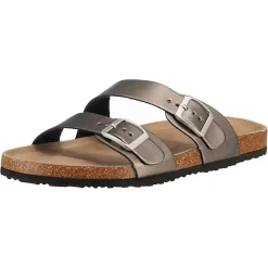 Metallic Two Strap Pantoletten