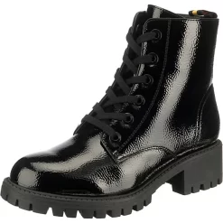 Shiny Midnight Schnürtiefelette Schnürstiefeletten - Schwarz