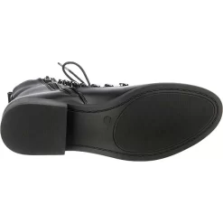 Schnürstiefelette Mit Fashion Lace Accessoir Schnürstiefeletten - Schwarz -Ambellis 14863014 07