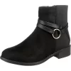 Classic Ankle Boots Mit Riemchendetail - Schwarz
