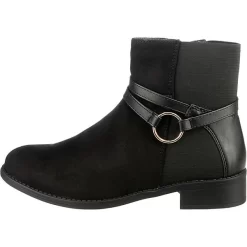 Classic Ankle Boots Mit Riemchendetail - Schwarz -Ambellis 14885965 03
