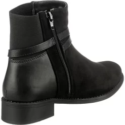 Classic Ankle Boots Mit Riemchendetail - Schwarz -Ambellis 14885965 05
