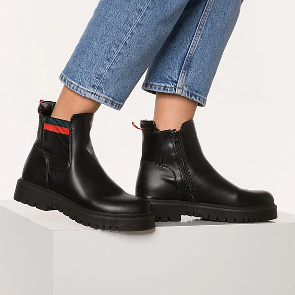 Color Detail Chelsea Boots - Schwarz 2 Color Detail Chelsea Boots - Schwarz – Bild 2