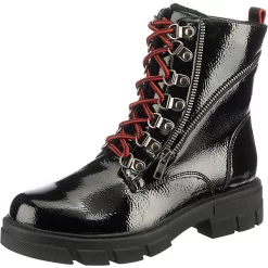 Winter Lace-Up Booties - Schwarz