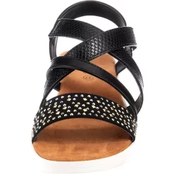 Riemchensandalen Mit Klettverschluss - Schwarz -Ambellis 16955402 04