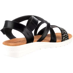 Riemchensandalen Mit Klettverschluss - Schwarz -Ambellis 16955402 05