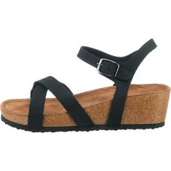 Riemchensandaletten Mit Keilabsatz - Schwarz -Ambellis 16955493 03