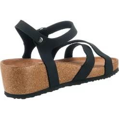 Riemchensandaletten Mit Keilabsatz - Schwarz -Ambellis 16955493 05