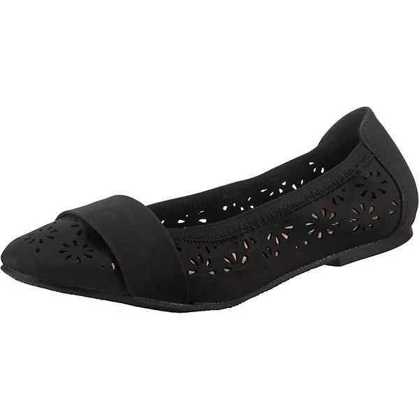 Flowered Ballerinas - Schwarz 1 Flowered Ballerinas - Schwarz