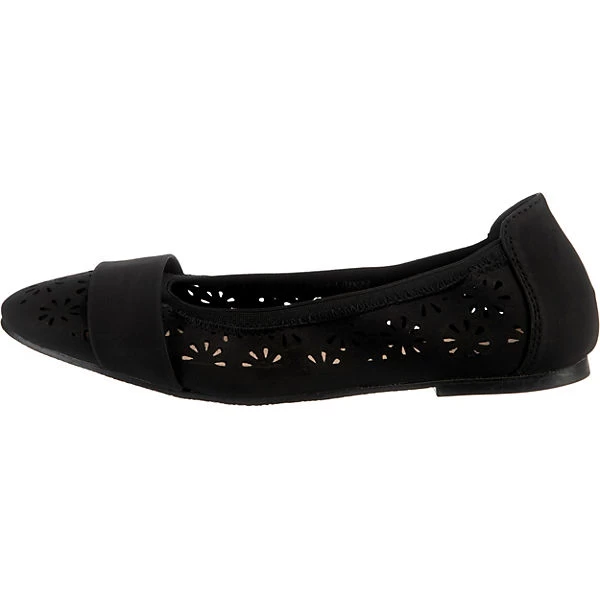Flowered Ballerinas - Schwarz 3 Flowered Ballerinas - Schwarz – Bild 3