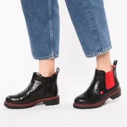 Red Passion Chelsea Boots Floral Chelsea Boots - Schwarz -Ambellis 18789548 02