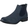 Synthetic Chelasea Boots - Easy Entry Chelsea Boots - Dunkelblau