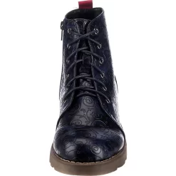 Shiny Floral Schnürstiefeletten - Dunkelblau -Ambellis 19811384 04