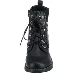 Lace-Up Boots Mit Zip Detail - Schwarz 10 Lace-Up Boots Mit Zip Detail - Schwarz -Ambellis 19811393 04