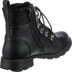 Lace-Up Boots Mit Zip Detail - Schwarz 11 Lace-Up Boots Mit Zip Detail - Schwarz -Ambellis 19811393 05