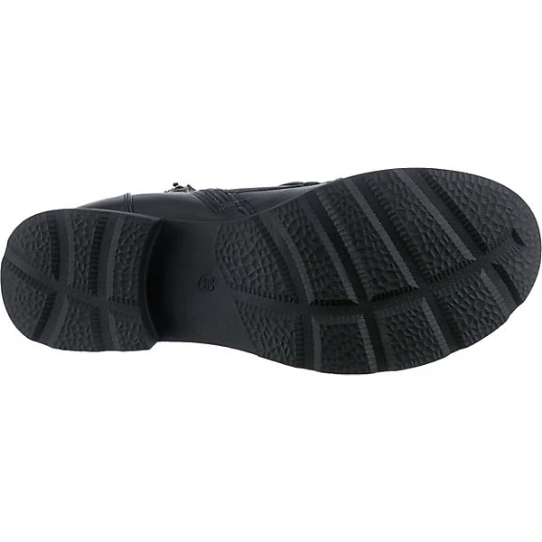 Lace-Up Boots Mit Zip Detail - Schwarz 7 Lace-Up Boots Mit Zip Detail - Schwarz – Bild 7