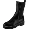 High Chelsea Boots Mit Zip - Schwarz