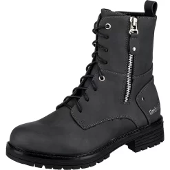 Schnürstiefeletten Mit Warmfutter - Grau