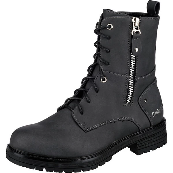 Schnürstiefeletten Mit Warmfutter - Grau 1 Schnürstiefeletten Mit Warmfutter - Grau