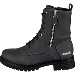 Schnürstiefeletten Mit Warmfutter - Grau 9 Schnürstiefeletten Mit Warmfutter - Grau -Ambellis 20367980 03