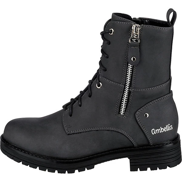 Schnürstiefeletten Mit Warmfutter - Grau 3 Schnürstiefeletten Mit Warmfutter - Grau – Bild 3