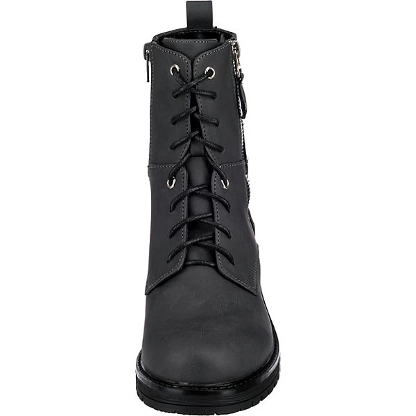 Schnürstiefeletten Mit Warmfutter - Grau 4 Schnürstiefeletten Mit Warmfutter - Grau – Bild 4