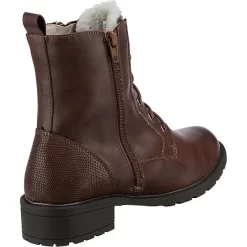 Winterstiefeletten Mit Warmfutter Und Zip - Braun -Ambellis 20367982 05