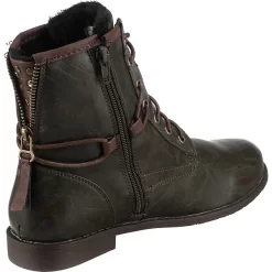 Schnürstiefeletten Vintage Look - Dunkelgrün -Ambellis 20368017 05