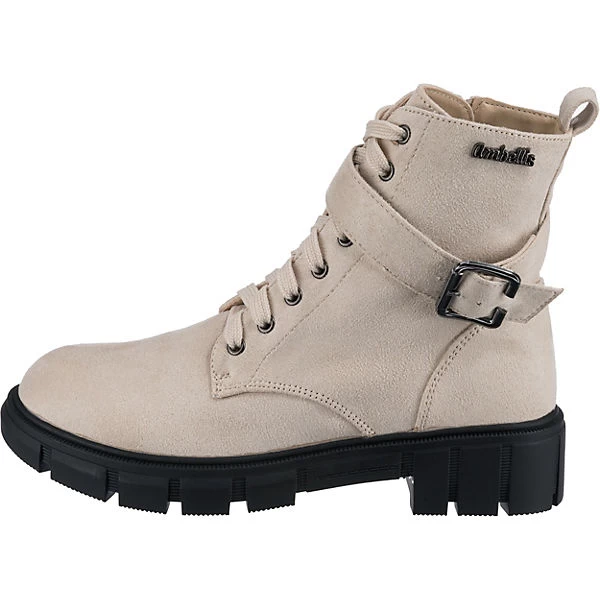 Buckle Lace-Up Boots - Creme 3 Buckle Lace-Up Boots - Creme – Bild 3