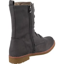 Schnürstiefel Mit Fleece Futter Und Zipper - Grau -Ambellis 20368781 05