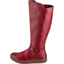 Red Flower Stiefel Mit Prägung - Rot -Ambellis 20368787 03