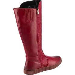 Red Flower Stiefel Mit Prägung - Rot -Ambellis 20368787 05