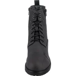Schnürstiefel Mit Zipper Und Blumen Detail - Grau 10 Schnürstiefel Mit Zipper Und Blumen Detail - Grau -Ambellis 20368799 04