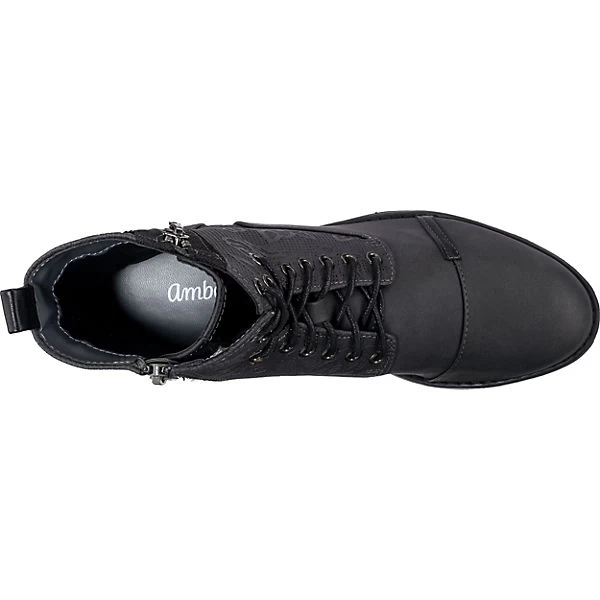 Schnürstiefel Mit Zipper Und Blumen Detail - Grau 6 Schnürstiefel Mit Zipper Und Blumen Detail - Grau – Bild 6