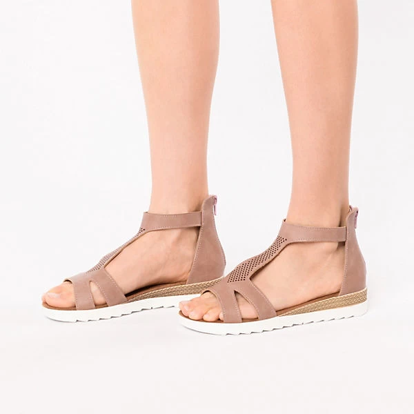 Klassische Sandalen - Taupe 2 Klassische Sandalen - Taupe – Bild 2