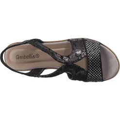 Keilsandaletten - Schwarz -Ambellis 22389971 06