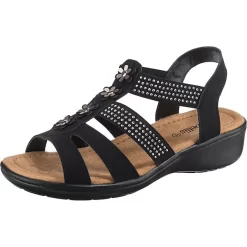 Riemchensandalen - Schwarz
