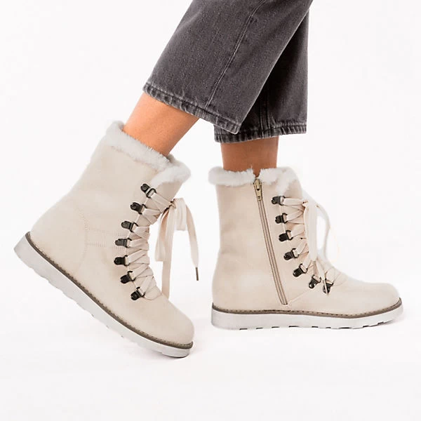 Winterstiefel - Beige 2 Winterstiefel - Beige – Bild 2