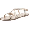 Metallic Strappy Sandals