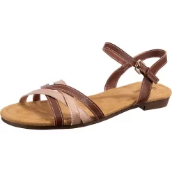 Sommer Riemchensandalen - Cognac