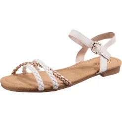 Sommer Riemchensandalen - Weiß-kombi