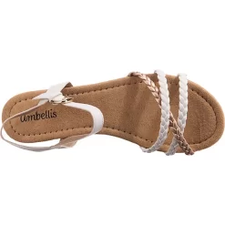 Sommer Riemchensandalen - Weiß-kombi -Ambellis 27109164 06
