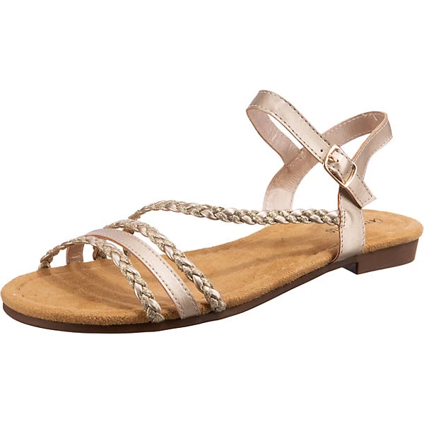 Sommer Riemchensandalen - Gold 1 Sommer Riemchensandalen - Gold