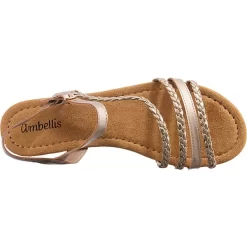 Sommer Riemchensandalen - Gold 12 Sommer Riemchensandalen - Gold -Ambellis 27109165 06