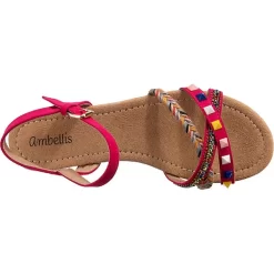 Sommer Riemchensandalen - Pink -Ambellis 27109180 06