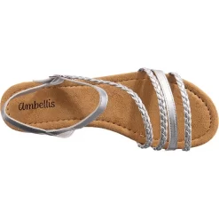 Sommer Riemchensandalen - Silber -Ambellis 27109181 06