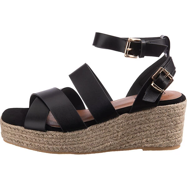 Plateau-Sandaletten - Schwarz 3 Plateau-Sandaletten - Schwarz – Bild 3