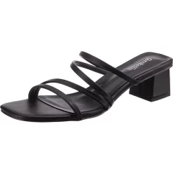 Trendy Riemchensandaletten - Schwarz